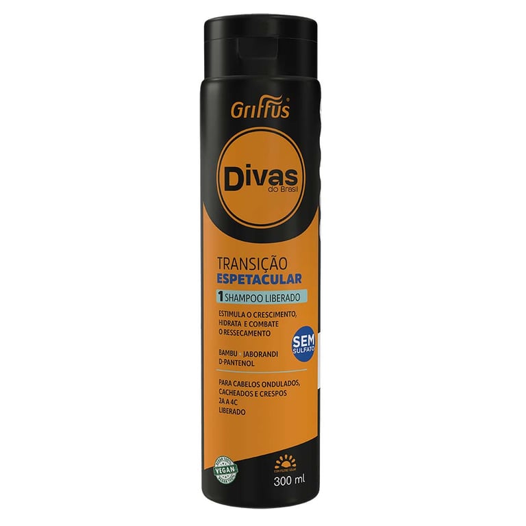 Divas do Brasil Transição Espetacular Liberado - Shampoo 300ml